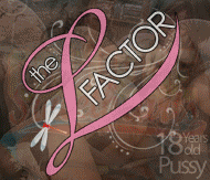 Advertisement for LesbianFactor.com, a site with sensual lesbian content