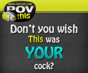Advertisement for PovThis.com, a site with POV hardcore content
