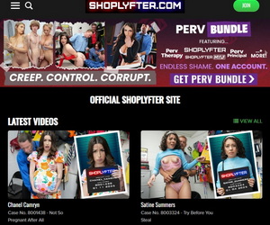 Advertisement for ShopLyfter.com, a site with shoplifting roleplay content